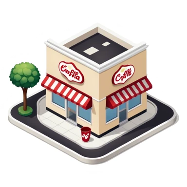 Isometric chick-fil-a  sticker