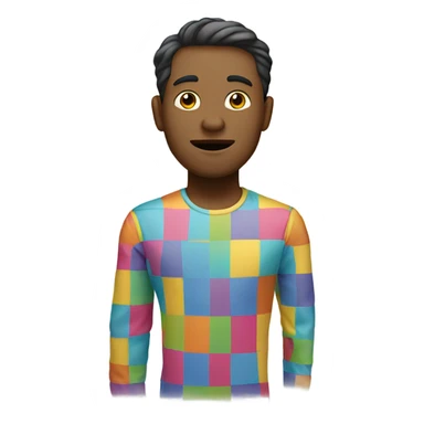 guy with a small dress sticker