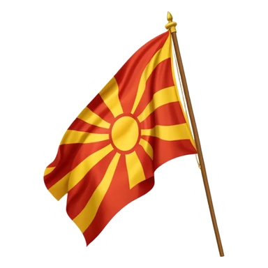 Greek macedonian flag sticker