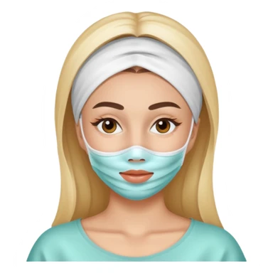 facemask beauty sticker