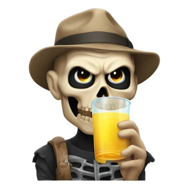 💀 drinking apple juice 🧃  sticker