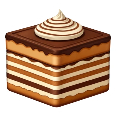 Square tiramisu sticker