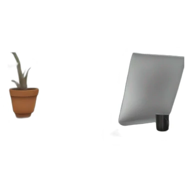 Neat desk overlooking close-up sticker