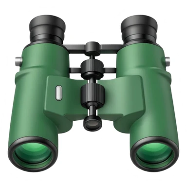 Create the emoji of the binocular make it green sticker