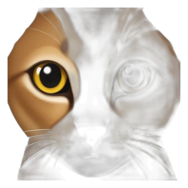an abyssinian cat sticker
