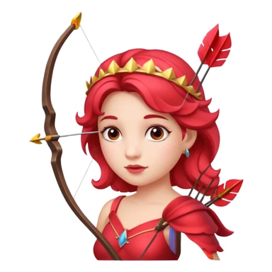 Cupid queen sticker