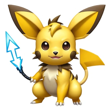 Shiny Colorful Pichu-Raichu-Zeraora sticker
