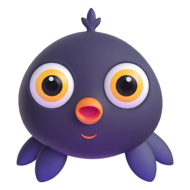extremely cute creature with big watery eyes sticker