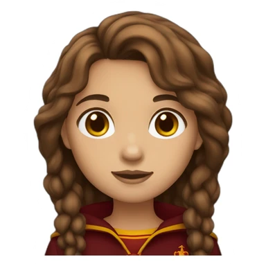 gryffindor girl brown hair sticker