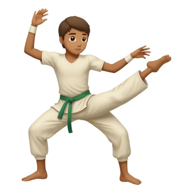 Faça um menino jogando capoeira  sticker