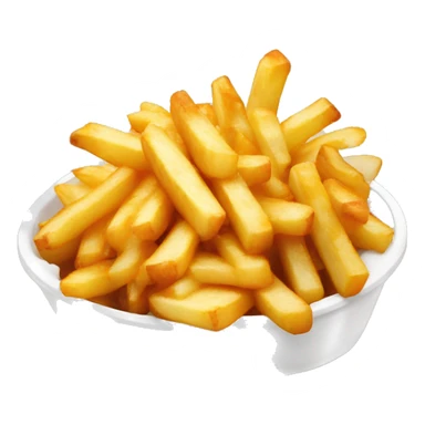 Poutine qui mange des frites sticker