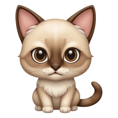 Siamese cat baby sticker