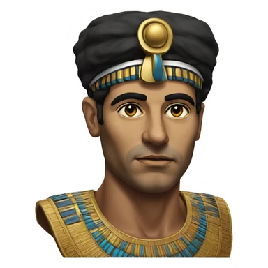 egyptian engenier 1970 photorealistic serious sticker