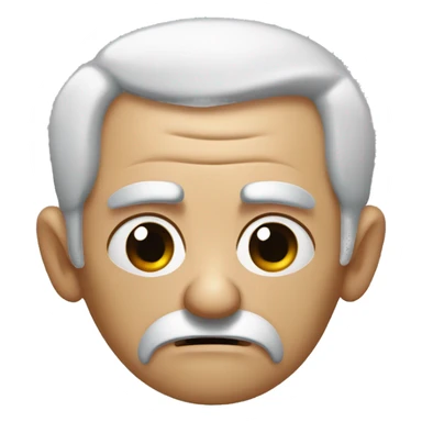 A grumpy old man in need of a nap, growlig sticker