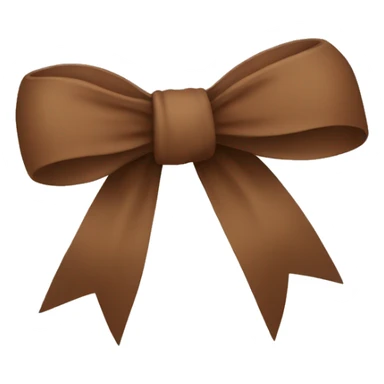 brown bow sticker