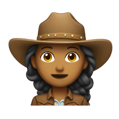 cowgirl, front angle  sticker