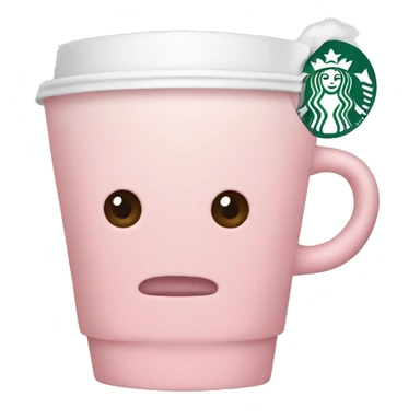 Light pink coffee Starbucks  sticker