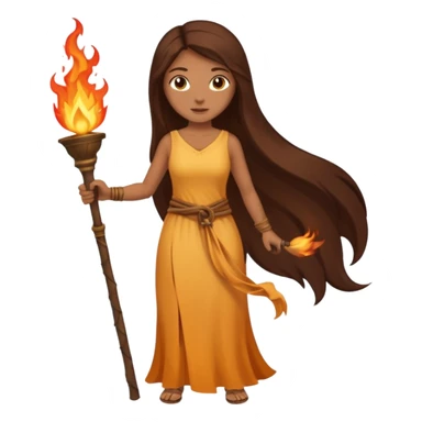 Ancient Torch Bearer woman sticker
