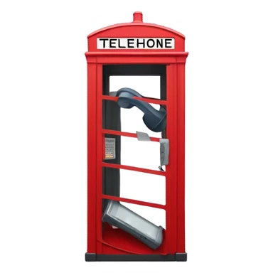 Telephone booth that is asleep sticker