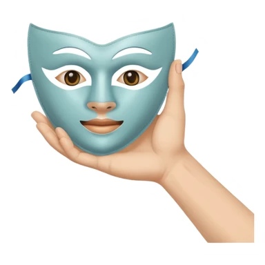 mask sheet with hand sticker