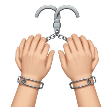 generate handcuffed hands sticker