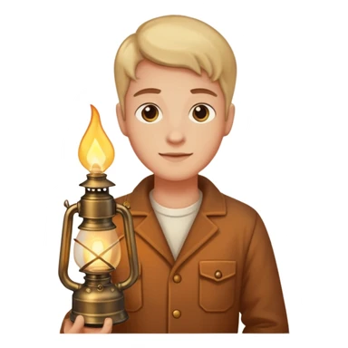 holding gas lamp sticker