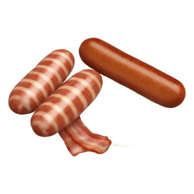 Full English sausages bacon eggs on plate sticker