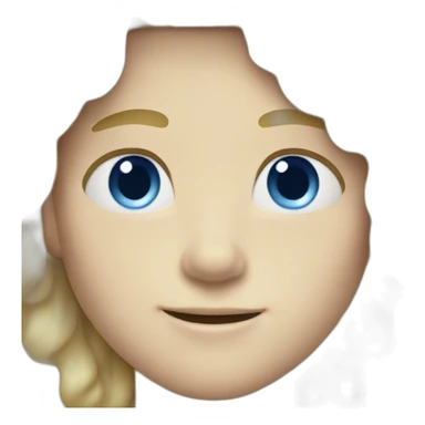 Blonde hair boy with blue eyes sticker