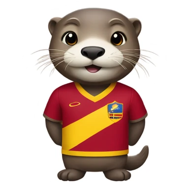 otter with the shirt of the Venezuelan soccer team sticker