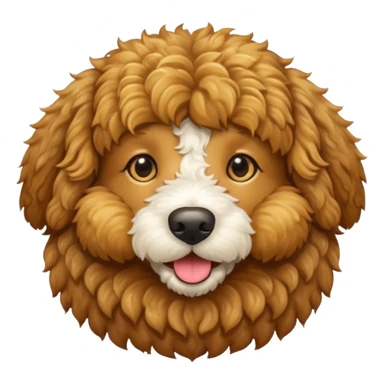Golden doodle dog sticker