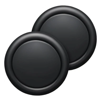 Make to round circles and one long line sticker