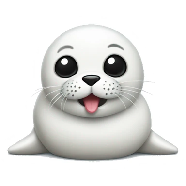 Baby seal getting insulin sticker