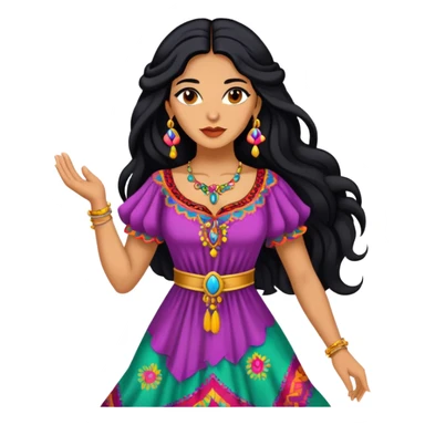 Esmeralda gypsy woman from Hunchback of Notre Dame sticker