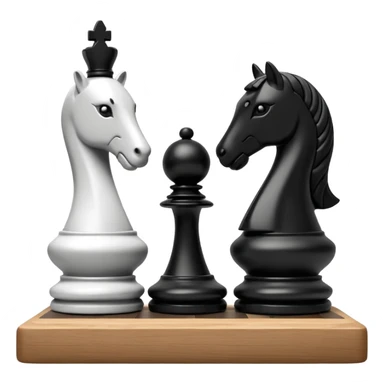 two chess figures next to each other sticker