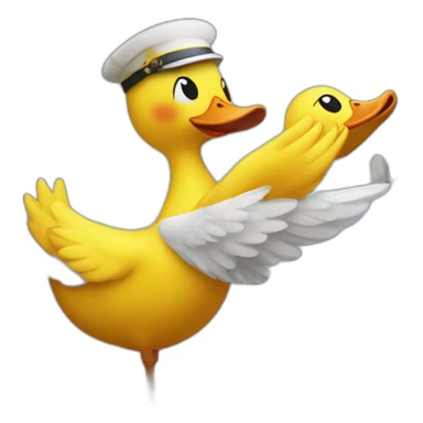 Dancing duck I'm boat and boat in plane and plane in the garden sticker