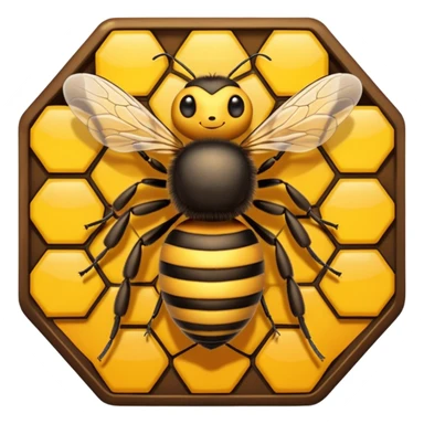 A bee in the hive. sticker