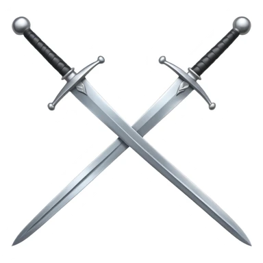 Crossed weapons sticker