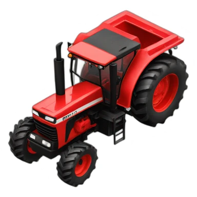 Tracteur rouge sticker