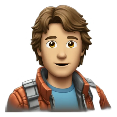 Marty Mcfly in back to the future sticker