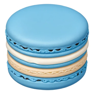 Blue macaroon sticker