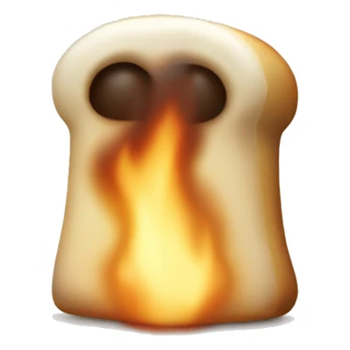 toasted marshmallow no face sticker