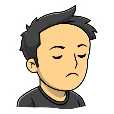 tired man sticker