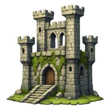 old ruined castle  sticker