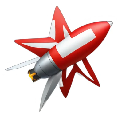 ICBM red star sticker