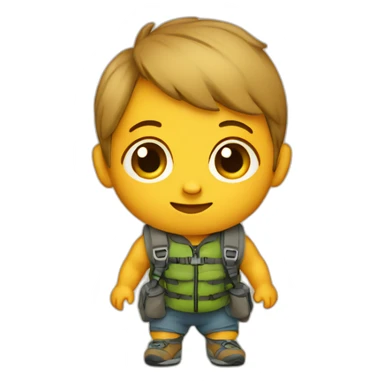 backpacking baby sticker