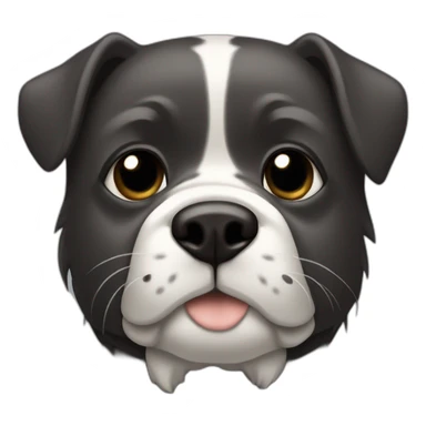 Perro negror con manchas blancas sticker