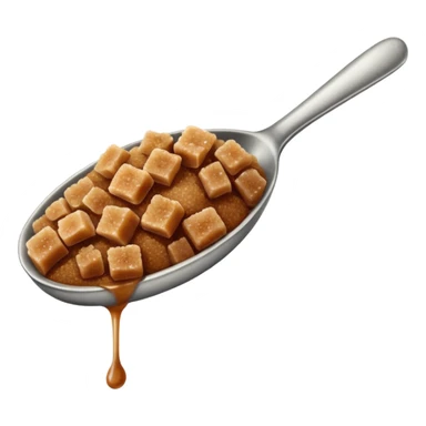 a spoonful of brown sugar, minimal detail, no text sticker
