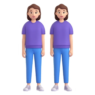 person wearing loose comfortable casual clothes sticker