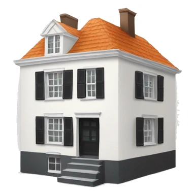 White Amsterdam house sticker