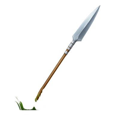 Javelin sticking out of a patch of grass  sticker